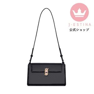 J.ESTINA(ジェイエスティナ)クーポン・キャンペーンセール【ショルダーバッグ】LUCE 2種ストラップスクエア/BLACK【ミヨン使用】