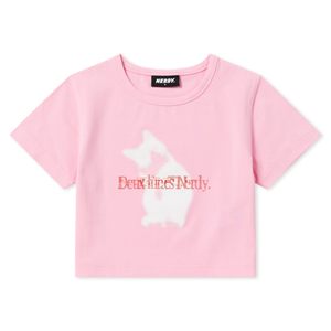 NERDY(ノルディ)クーポン・キャンペーンセール【Tシャツ】プリント【ピンク】