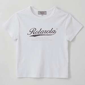 rolarola(ロラロラ)クーポン・キャンペーンセール【Tシャツ・カットソー】ヴィンテージ・クラック・ロゴ
